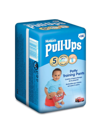 HUGGIES PULL-UPS – COUCHES PANTALON GARÇON – LARGE (14–18 KG)