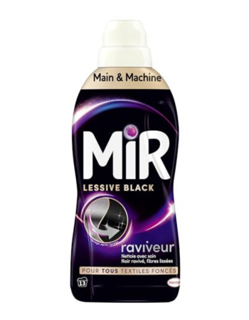 MIR LESSIVE LIQUIDE BLACK – MAIN & MACHINE – 13 LAVAGES – 650 ML