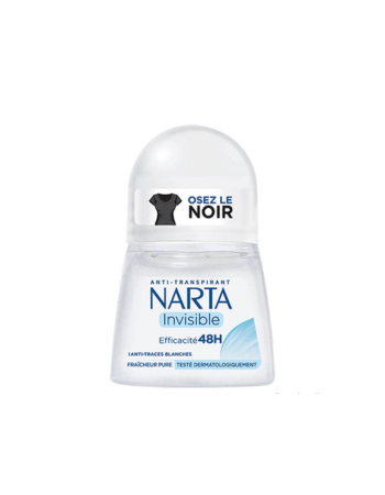 NARTA DÉODORANT FEMME – ROLL-ON INVISIBLE 48H – 50 ML