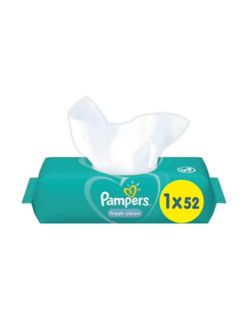 PAMPERS – LINGETTES FRESH CLEAN – X52