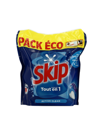 SKIP – Pods Tout-en-1 Active Clean – 60 Lavages