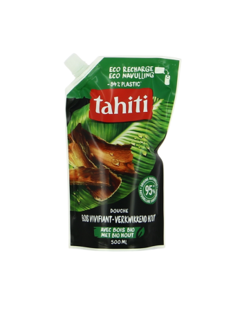 TAHITI – Gel Douche Éco-Recharge Bois Vivifiant – 500 ml