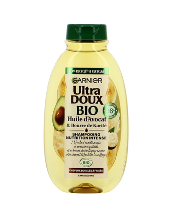 GARNIER Ultra Doux – Shampooing Avocat & Karité Bio – 250 ml