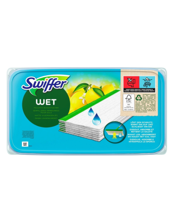 SWIFFER – Lingettes Sol Humides Fraîcheur Citron – Recharge x20