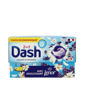 DASH PODS 3 EN 1 LAVANDE & CAMOMILLE – 19 DOSES