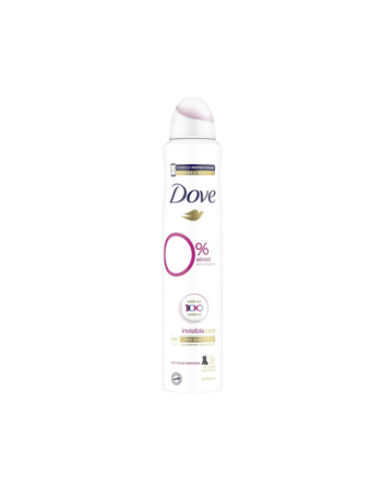 DOVE DÉODORANT 0% ANTIBACTÉRIEN INVISIBLE CARE – 48H – 200 ML