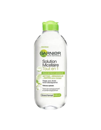 GARNIER EAU MICELLAIRE TOUT EN 1 – PEAUX MIXTES & SENSIBLES – 400 ML