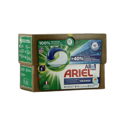 ARIEL Pods Fraîcheur de la Mer + Touche d’Orange – 23 Doses