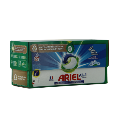 ARIEL Pods Alpine Clean & Fresh – 27 Doses