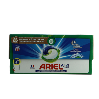 ARIEL Pods Alpine Cool Clean – 28 Doses