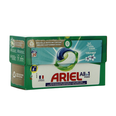 ARIEL Pods Cool Clean Rosée du Matin – 39 Doses