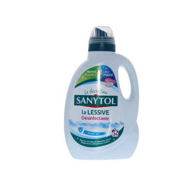 SANYTOL Lessive Désinfectante Grand Air – 1,7 L – 34 Doses