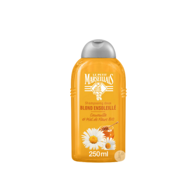 Le Petit Marseillais Shampoing Blond Ensoleille Camomille Et Miel De Fleurs Bio 250ml