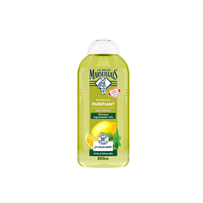 Le Petit Marseillais Shampooing Purifiant Fleurs D'orties Et Citron Bio Cheveux Regraissant Vite 300ml