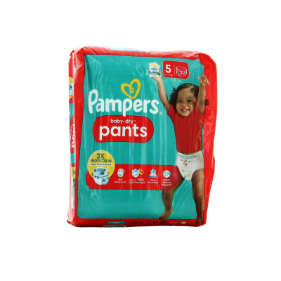 PAMPERS Baby-Dry Pants – Taille 5 (12-17 kg) – 37 Couches-Culottes