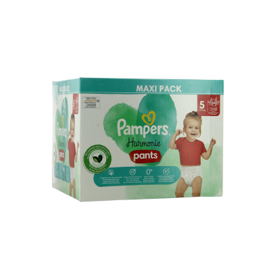 PAMPERS Harmonie Pants – Taille 5 (12-17 kg) – Pack de 64 Couches-Culottes