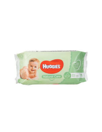 HUGGIES LINGETTES BABY NATURAL CARE – 56 LINGETTES