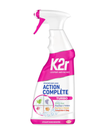 K2R DÉTACHANT AVANT LAVAGE – ACTION COMPLÈTE – PISTOLET 750 ML  Description