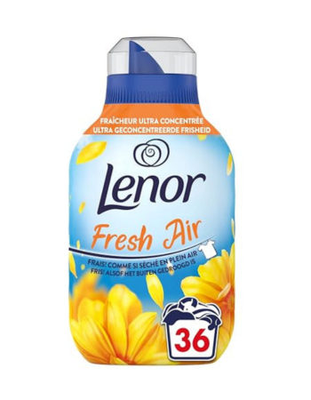 LENOR ADOUCISSANT ULTRA CONCENTRÉ – FRESH AIR “RAYONS DE SOLEIL” – 36 LAVAGES (405 ML)