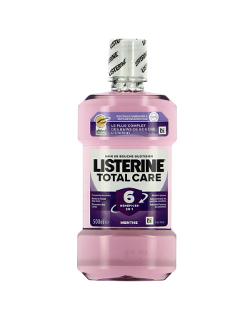 LISTERINE BAIN DE BOUCHE TOTAL CARE 6 EN 1 – MENTHE – 500 ML