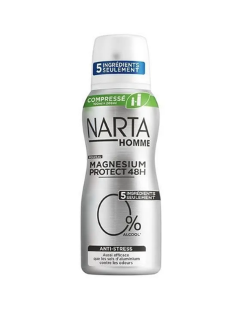 NARTA HOMME DÉODORANT COMPRESSÉ – MAGNESIUM PROTECT 48H – 100 ML