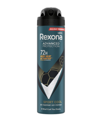 REXONA DÉODORANT HOMME SPRAY ANTI-TRANSPIRANT 72H SPORT COOL ADVANCED PROTECTION 200ML