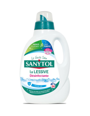 SANYTOL – Lessive Désinfectante Grand Air – 1,7 L (34 lavages)
