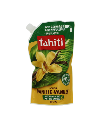 TAHITI – Gel Douche Éco-Recharge Vanille – 500 ml
