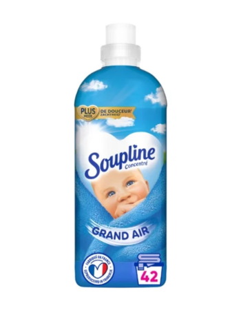 SOUPLINE – Adoucissant Concentré Ultra Grand Air – 42 Lavages – 880 ml