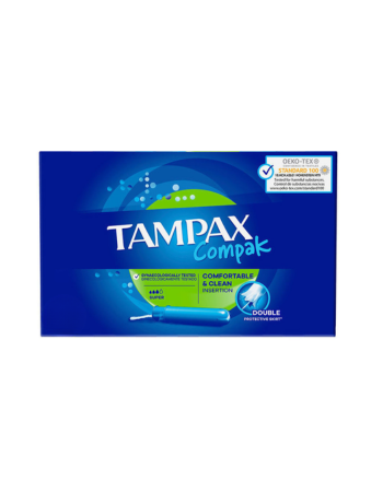 TAMPAX – Compak Super – 18 Tampons avec Applicateur Compact