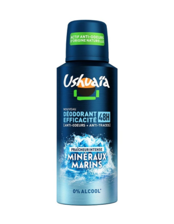 USHAÏA – Déodorant Homme Minéraux Marins – Spray 150 ml