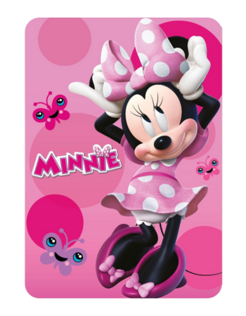 Disney Minnie – Plaid enfant 100 % polaire 100 x 140 cm