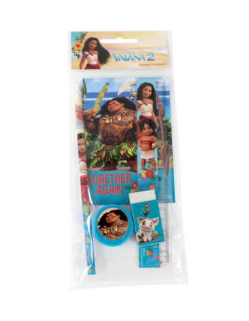 Disney Vaiana – Set de papeterie 5 pièces sous licence officielle