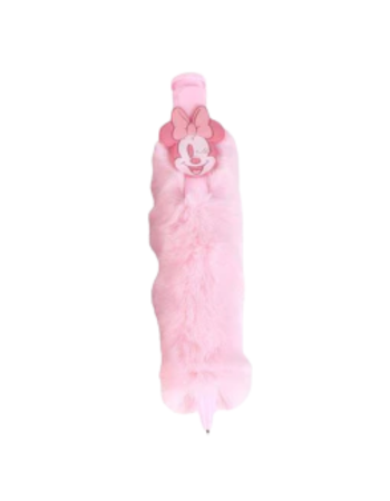 Disney Minnie – Stylo peluche rose sous licence officielle