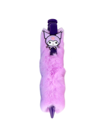 Kuromi – Stylo peluche violet sous licence officielle Sanrio