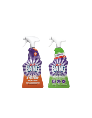 CILLIT BANG SPRAY LOT DE 2 – DÉGRAISSANT + ANTI-CALCAIRE – 2 × 750 ML