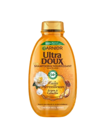 GARNIER ULTRA DOUX SHAMPOING HUILES MERVEILLEUSES – CHEVEUX SECS – 250 ML