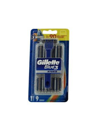 GILLETTE RASOIR BLUE 3 HYBRID + 9 LAMES