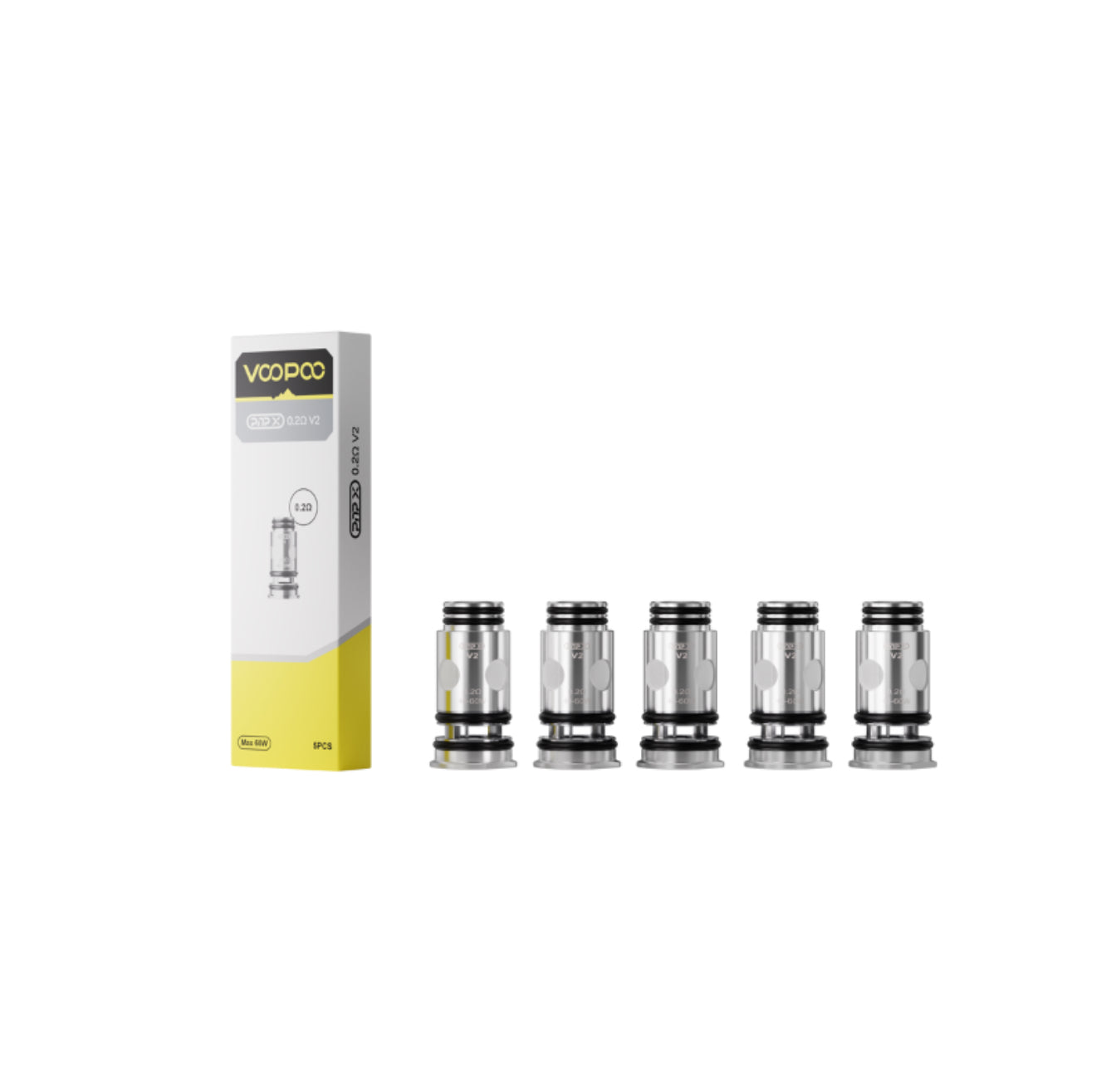 Résistances PnP X V2 Voopoo 0,20 ohm – Pack de 5