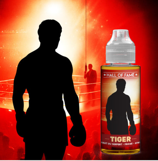 Tiger Hall of Fame 100ml – E-liquide fraise fruit du serpent kiwi – 00mg
