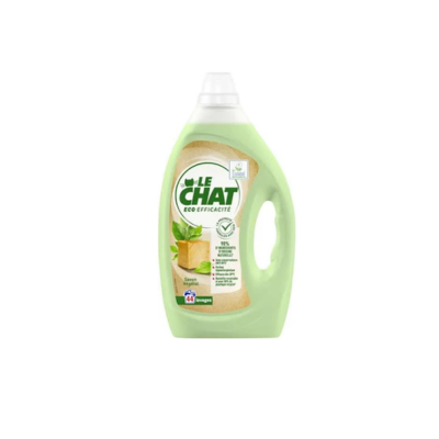 LE CHAT LESSIVE ECO-EFFICACITÉ AU SAVON VÉGÉTAL ÉCO EFFICACITÉ 44 LAVAGES 1.98L