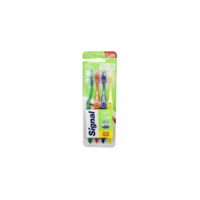 SIGNAL Brosse à dents Easy Clean Souple – Lot de 4
