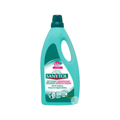 SANYTOL Détergent Désinfectant Sols & Surfaces – Eucalyptus – 1 L