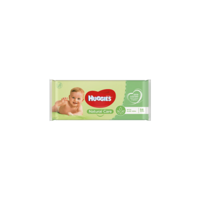 HUGGIES Lingettes bébé Natural Care par 56 Ling.