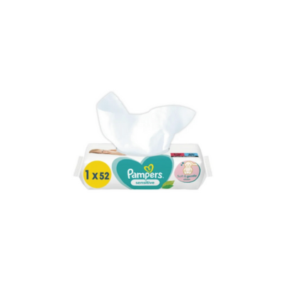 PAMPERS Lingettes Bébé Sensitive par 52 LING.
