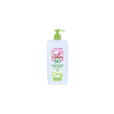 CADUM BÉBÉ NATURAL CARESSE EAU NETTOYANTE VISAGE & CORPS ALOÉ VERA BIO 750ML